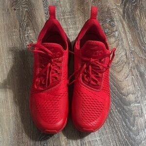 Red Nike Air Max 270 Sneakers